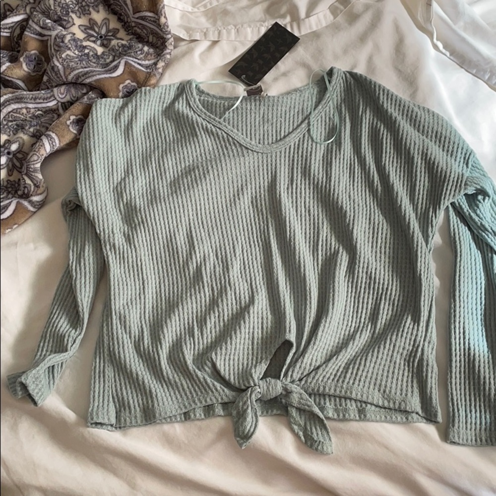 blue long sleeve